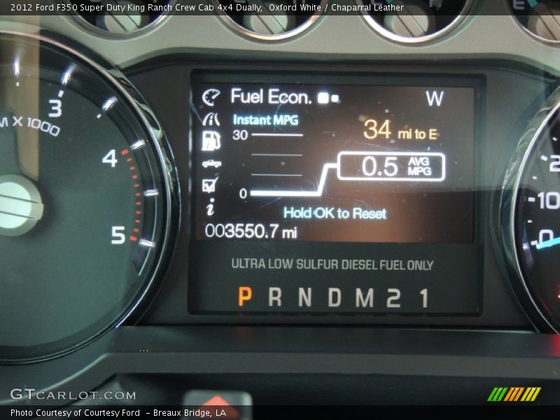 Oxford White / Chaparral Leather 2012 Ford F350 Super Duty King Ranch Crew Cab 4x4 Dually