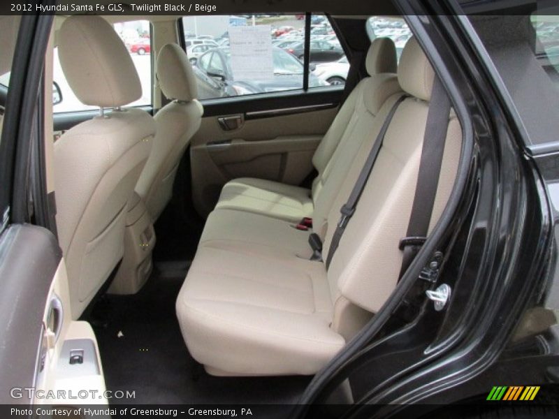 Twilight Black / Beige 2012 Hyundai Santa Fe GLS