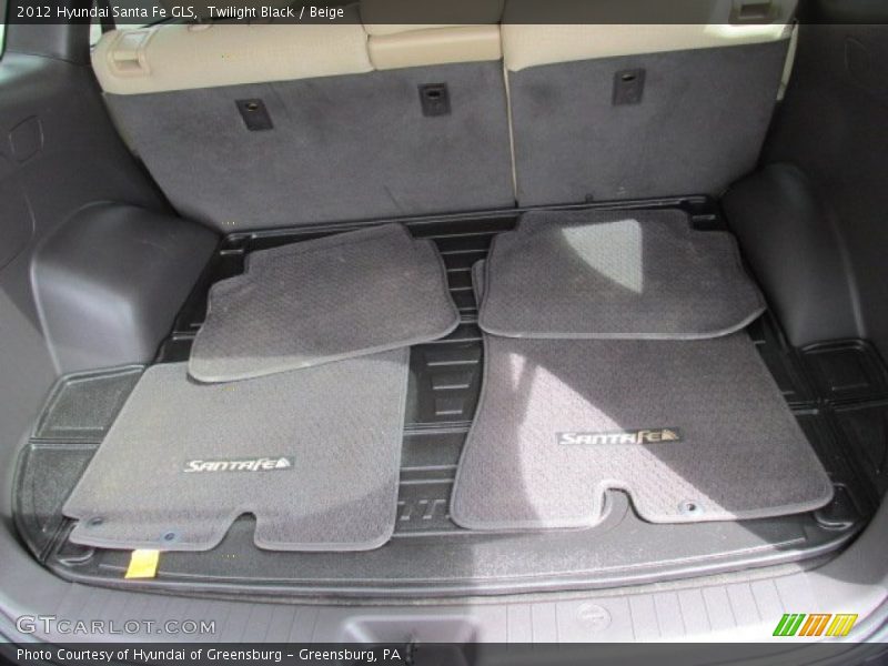Twilight Black / Beige 2012 Hyundai Santa Fe GLS