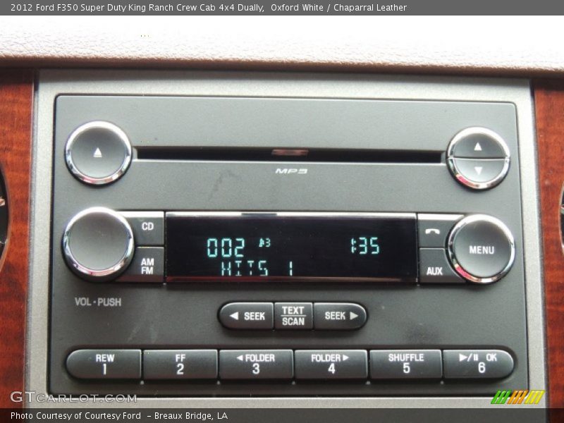 Audio System of 2012 F350 Super Duty King Ranch Crew Cab 4x4 Dually