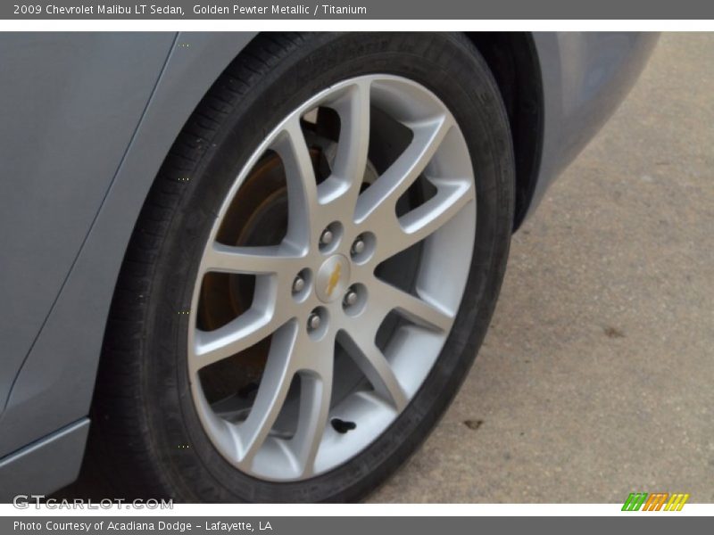Golden Pewter Metallic / Titanium 2009 Chevrolet Malibu LT Sedan
