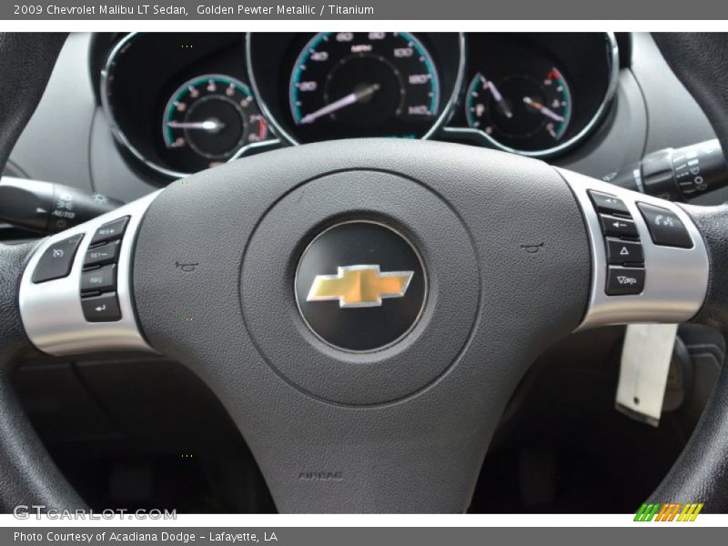Golden Pewter Metallic / Titanium 2009 Chevrolet Malibu LT Sedan