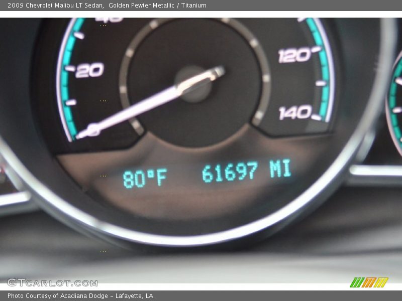 Golden Pewter Metallic / Titanium 2009 Chevrolet Malibu LT Sedan