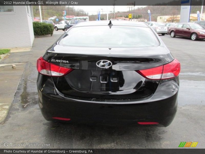 Midnight Black / Gray 2012 Hyundai Elantra GLS