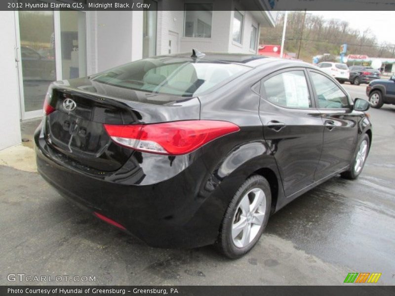 Midnight Black / Gray 2012 Hyundai Elantra GLS