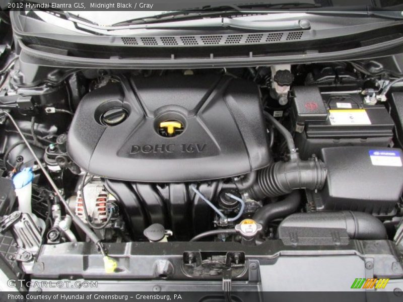 Midnight Black / Gray 2012 Hyundai Elantra GLS