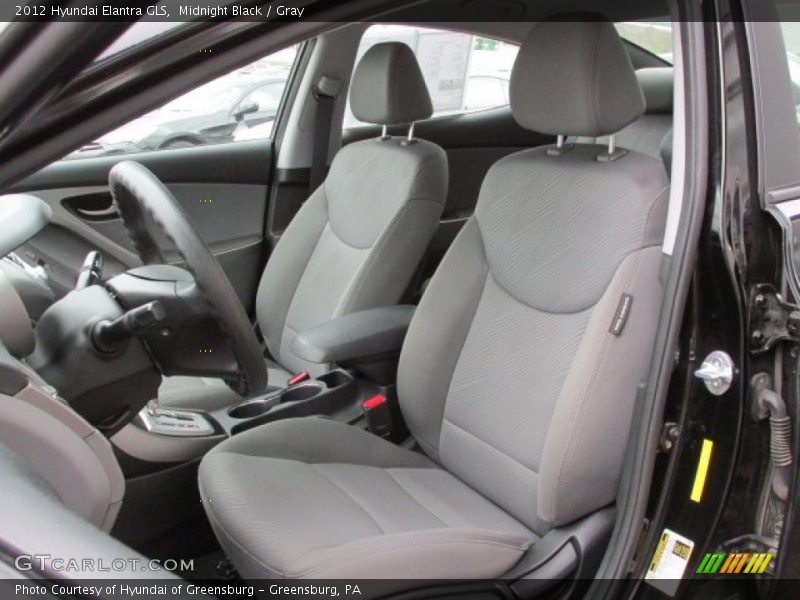 Midnight Black / Gray 2012 Hyundai Elantra GLS