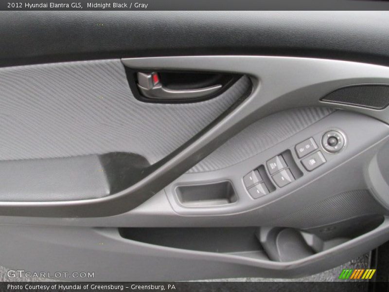 Midnight Black / Gray 2012 Hyundai Elantra GLS