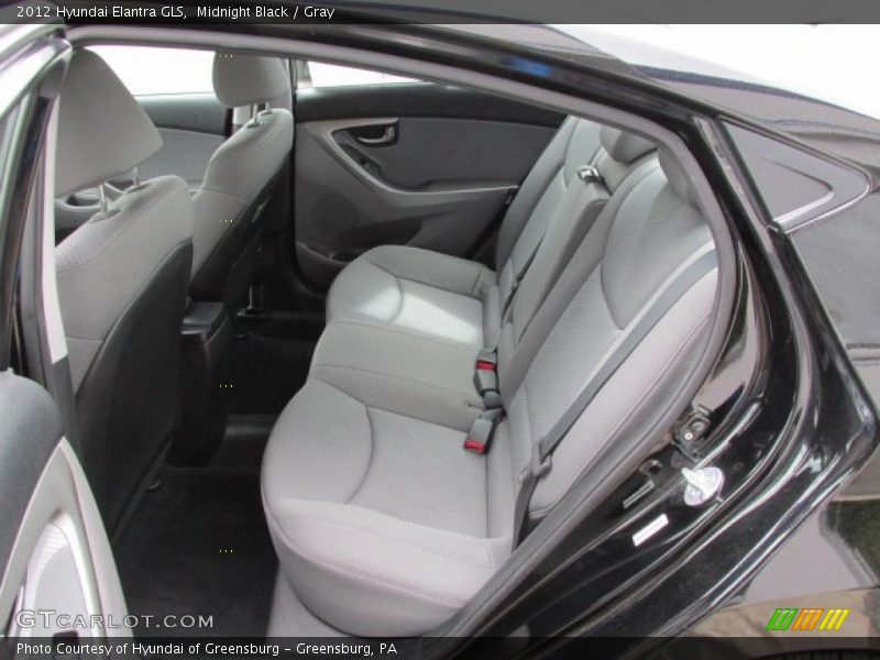 Midnight Black / Gray 2012 Hyundai Elantra GLS
