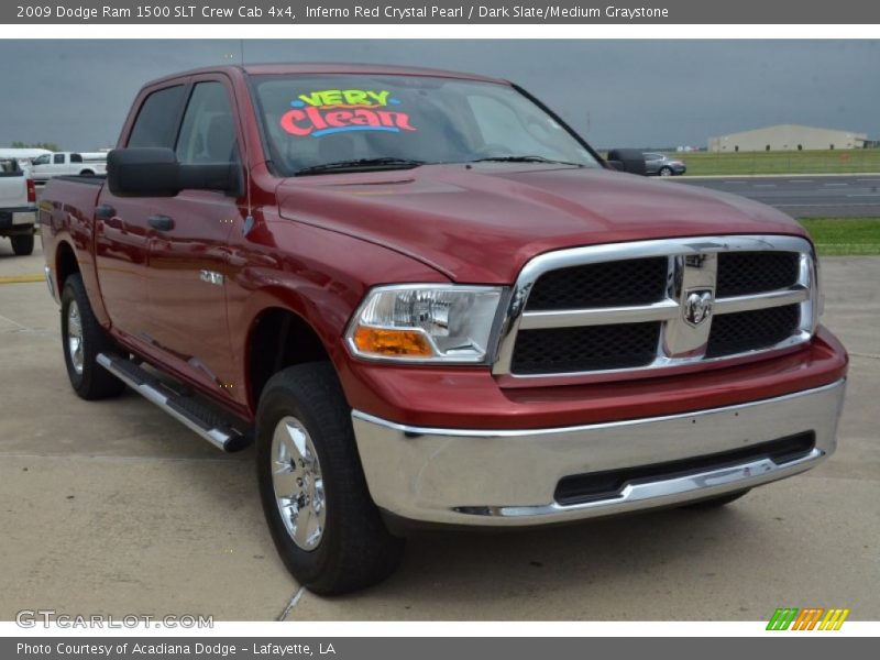 Inferno Red Crystal Pearl / Dark Slate/Medium Graystone 2009 Dodge Ram 1500 SLT Crew Cab 4x4