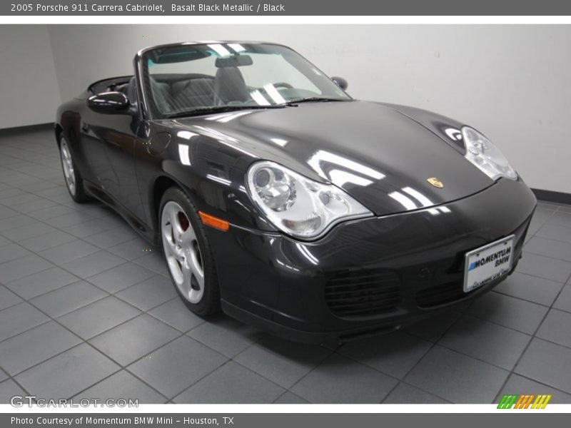 Basalt Black Metallic / Black 2005 Porsche 911 Carrera Cabriolet