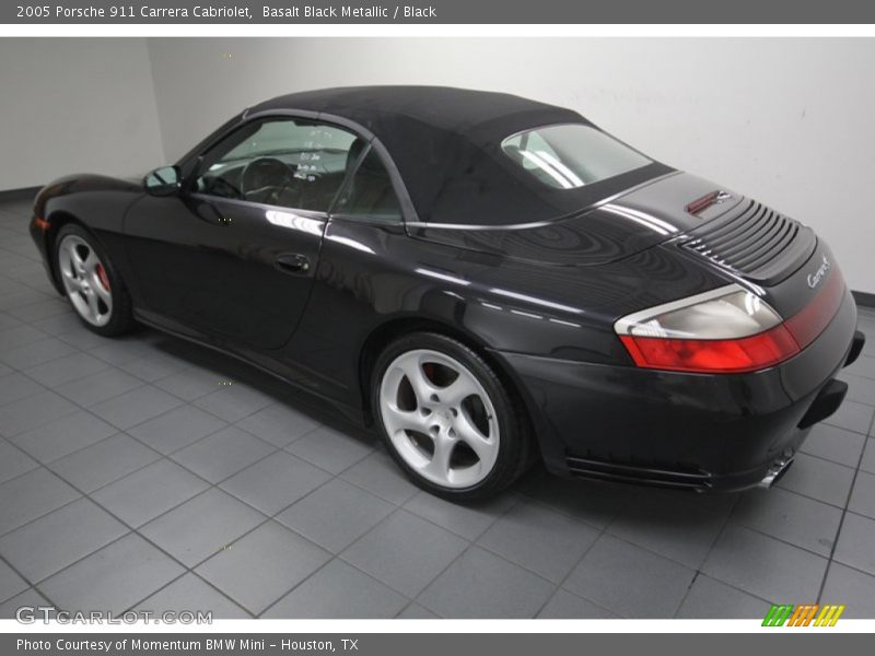 Basalt Black Metallic / Black 2005 Porsche 911 Carrera Cabriolet