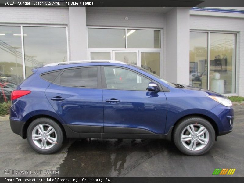 Iris Blue / Taupe 2013 Hyundai Tucson GLS AWD