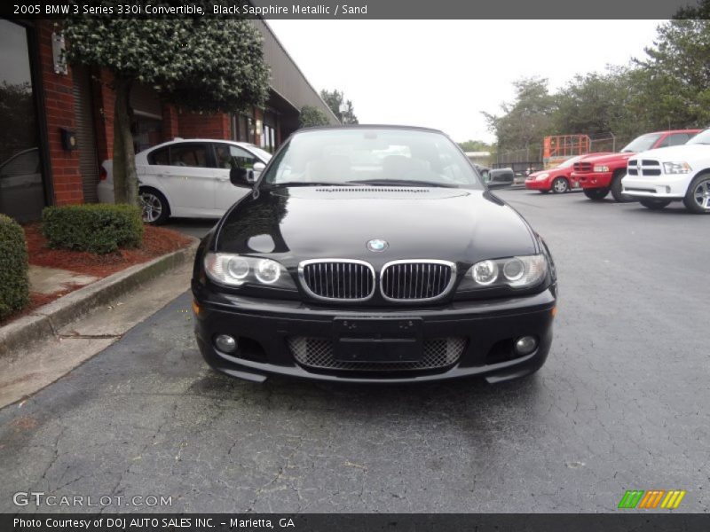 Black Sapphire Metallic / Sand 2005 BMW 3 Series 330i Convertible