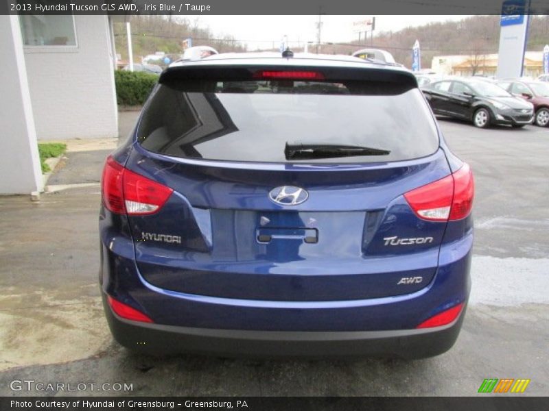 Iris Blue / Taupe 2013 Hyundai Tucson GLS AWD