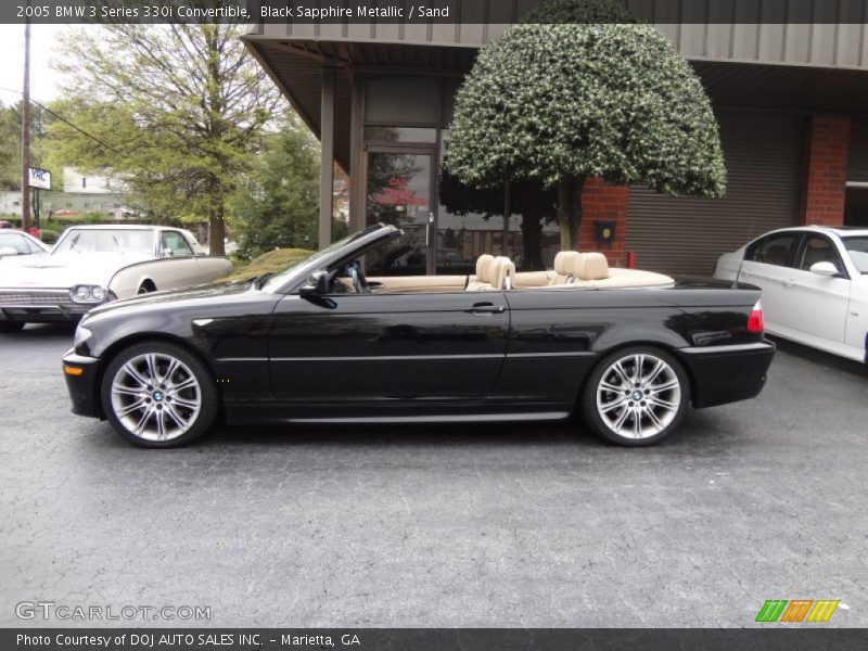 Black Sapphire Metallic / Sand 2005 BMW 3 Series 330i Convertible