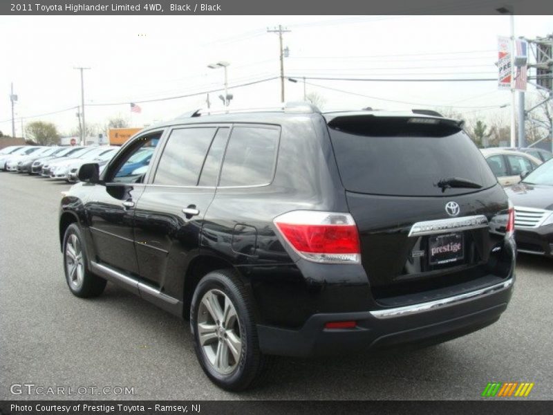 Black / Black 2011 Toyota Highlander Limited 4WD