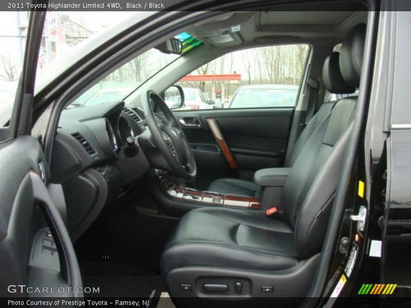 Black / Black 2011 Toyota Highlander Limited 4WD