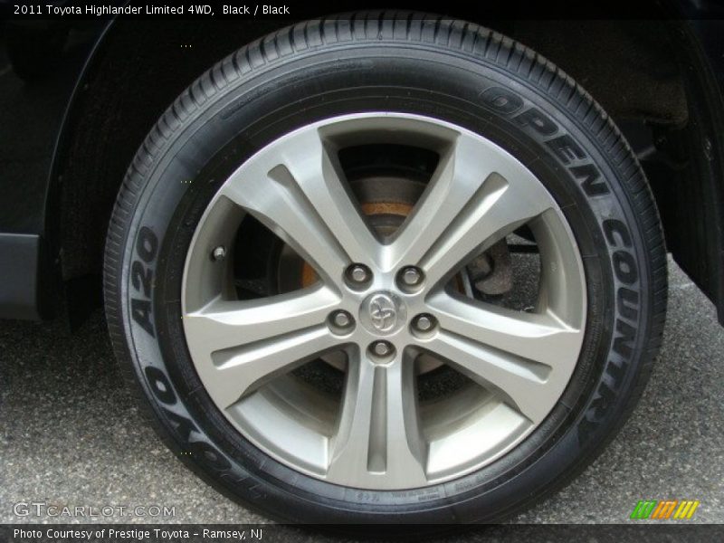 Black / Black 2011 Toyota Highlander Limited 4WD
