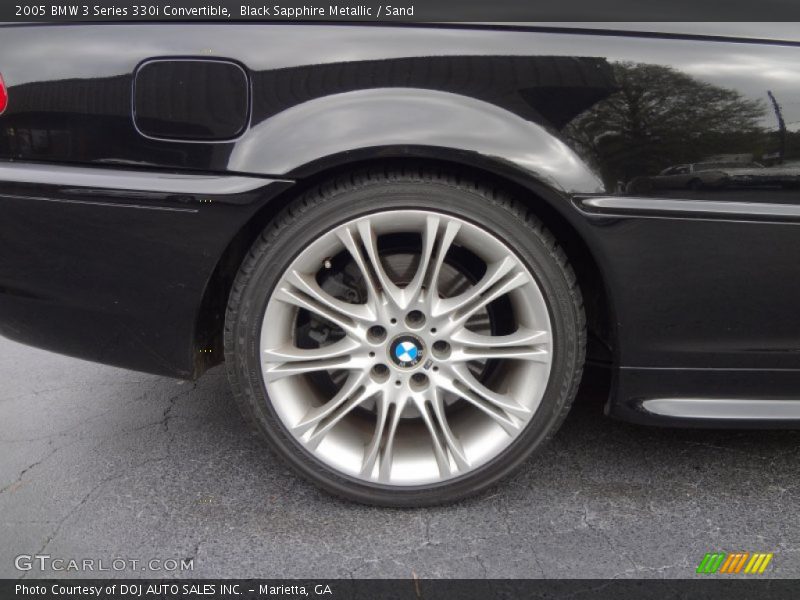 Black Sapphire Metallic / Sand 2005 BMW 3 Series 330i Convertible