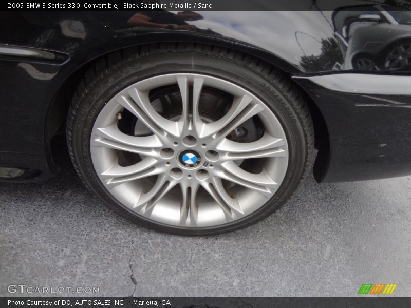 Black Sapphire Metallic / Sand 2005 BMW 3 Series 330i Convertible