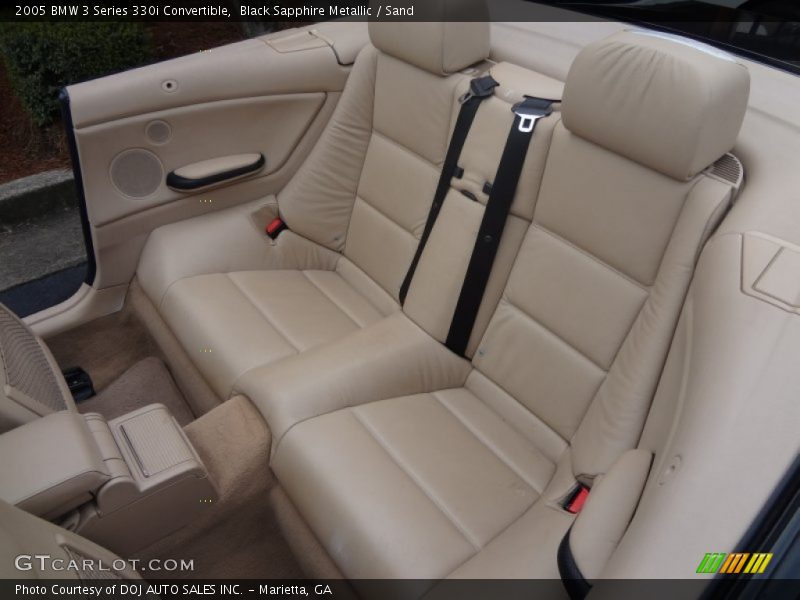 Rear Seat of 2005 3 Series 330i Convertible