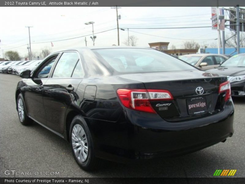 Attitude Black Metallic / Ash 2012 Toyota Camry LE