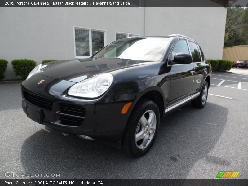 Basalt Black Metallic / Havanna/Sand Beige 2005 Porsche Cayenne S