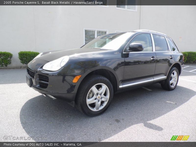 Basalt Black Metallic / Havanna/Sand Beige 2005 Porsche Cayenne S