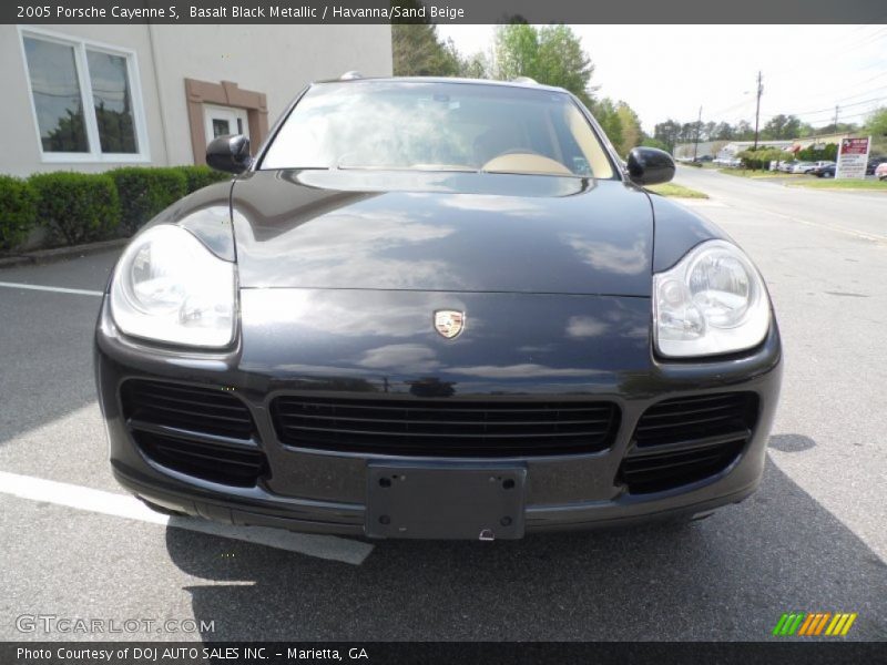 Basalt Black Metallic / Havanna/Sand Beige 2005 Porsche Cayenne S