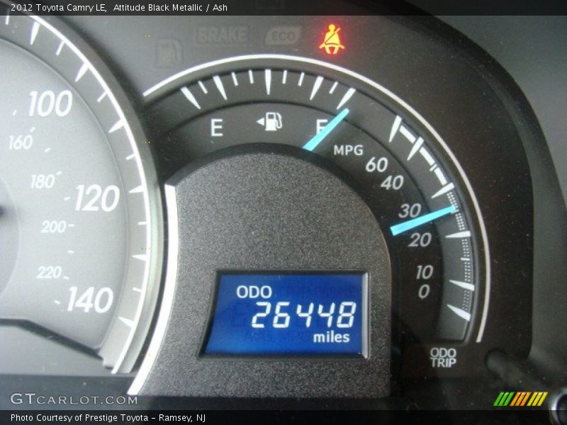 Attitude Black Metallic / Ash 2012 Toyota Camry LE