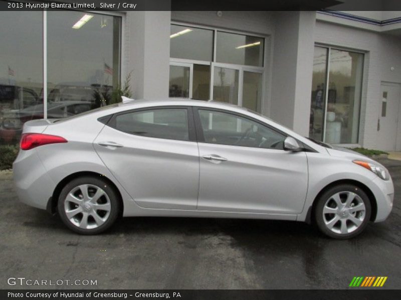 Silver / Gray 2013 Hyundai Elantra Limited