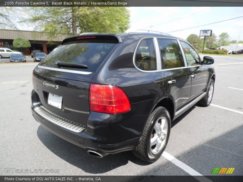 Basalt Black Metallic / Havanna/Sand Beige 2005 Porsche Cayenne S