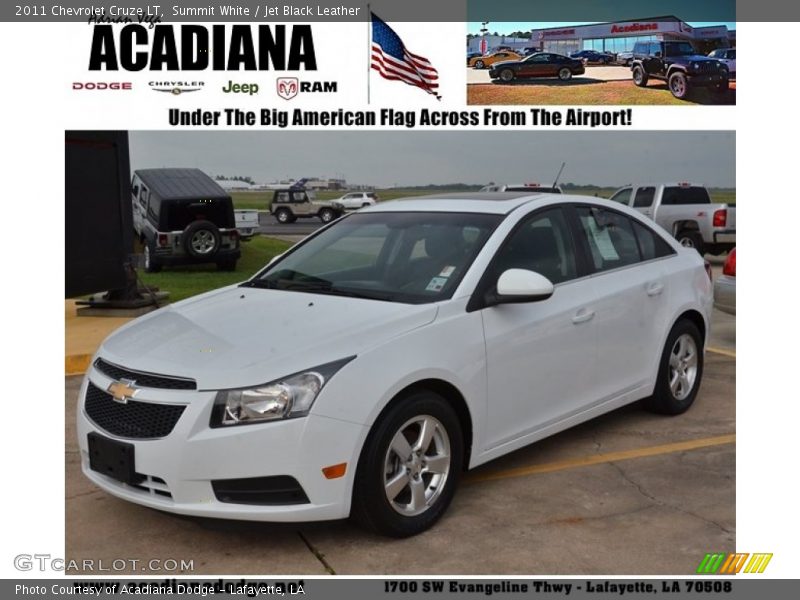 Summit White / Jet Black Leather 2011 Chevrolet Cruze LT
