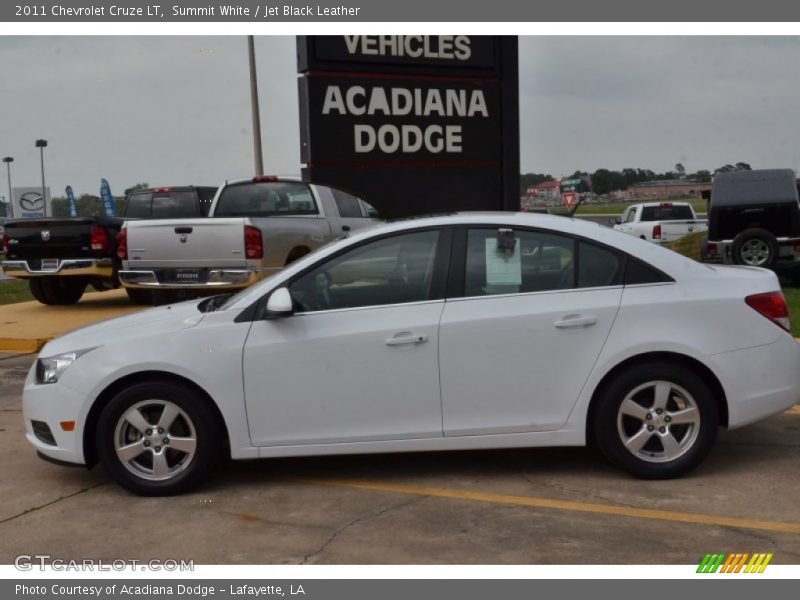 Summit White / Jet Black Leather 2011 Chevrolet Cruze LT