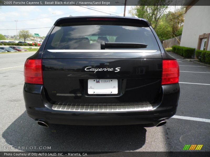 Basalt Black Metallic / Havanna/Sand Beige 2005 Porsche Cayenne S