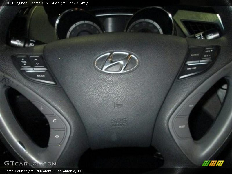 Midnight Black / Gray 2011 Hyundai Sonata GLS