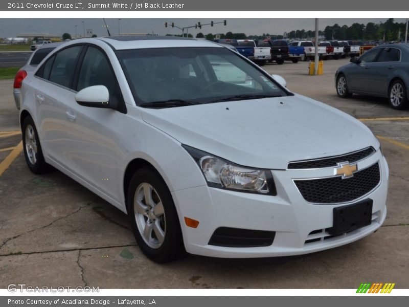 Summit White / Jet Black Leather 2011 Chevrolet Cruze LT