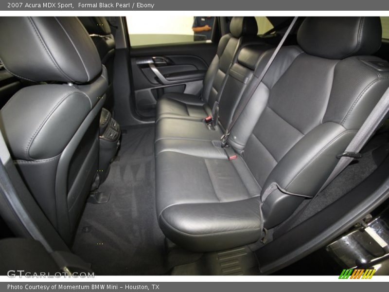 Rear Seat of 2007 MDX Sport