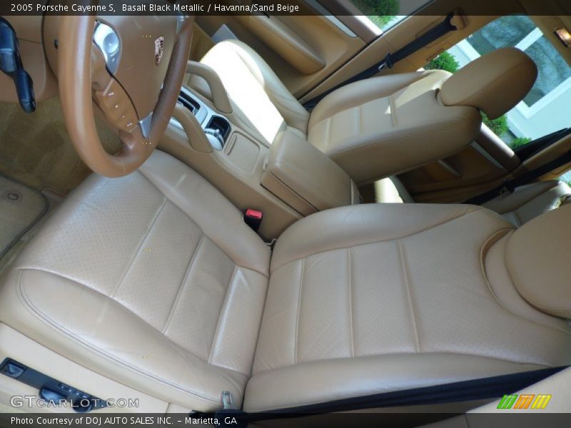 Basalt Black Metallic / Havanna/Sand Beige 2005 Porsche Cayenne S