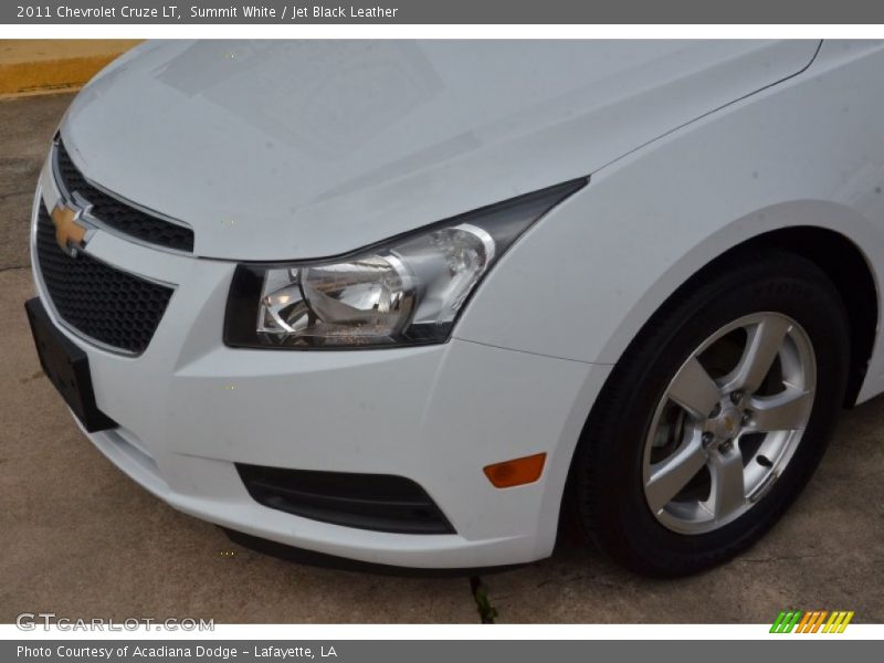 Summit White / Jet Black Leather 2011 Chevrolet Cruze LT