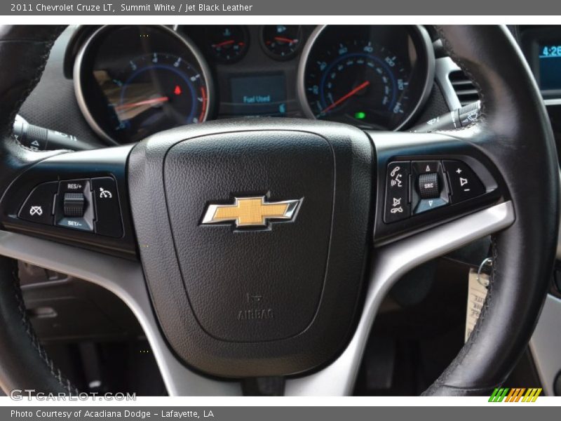Summit White / Jet Black Leather 2011 Chevrolet Cruze LT