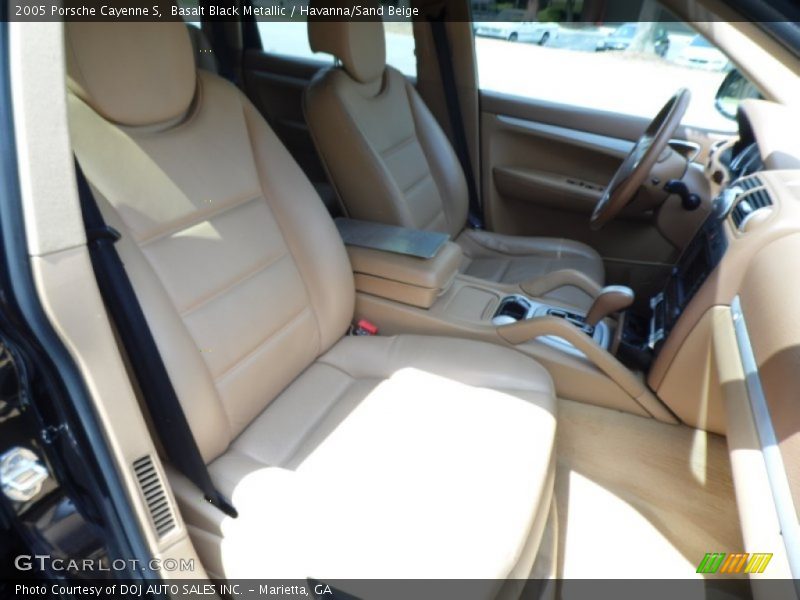 Basalt Black Metallic / Havanna/Sand Beige 2005 Porsche Cayenne S
