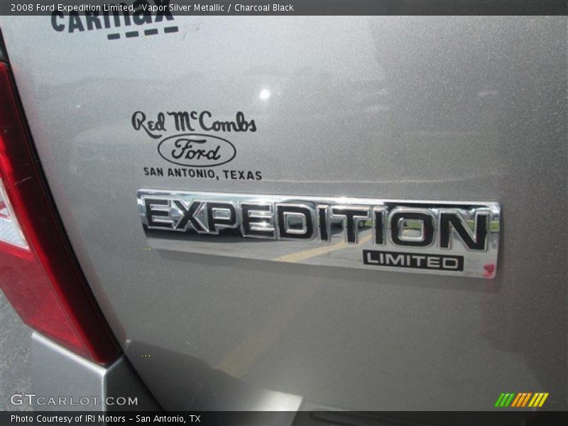 Vapor Silver Metallic / Charcoal Black 2008 Ford Expedition Limited