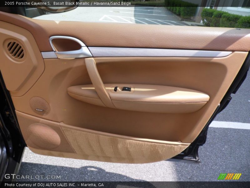 Basalt Black Metallic / Havanna/Sand Beige 2005 Porsche Cayenne S