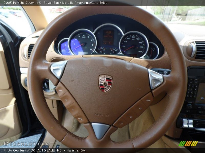 Basalt Black Metallic / Havanna/Sand Beige 2005 Porsche Cayenne S