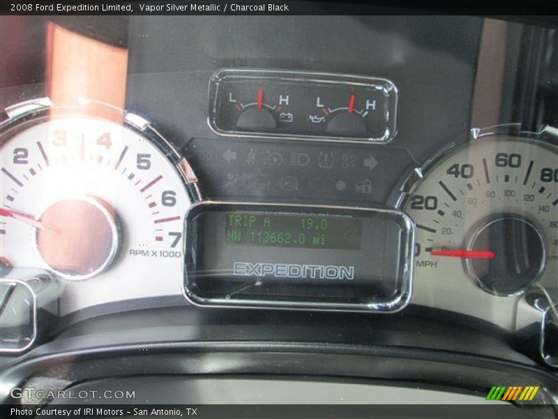 Vapor Silver Metallic / Charcoal Black 2008 Ford Expedition Limited