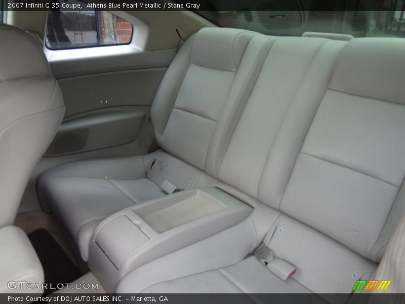 Rear Seat of 2007 G 35 Coupe