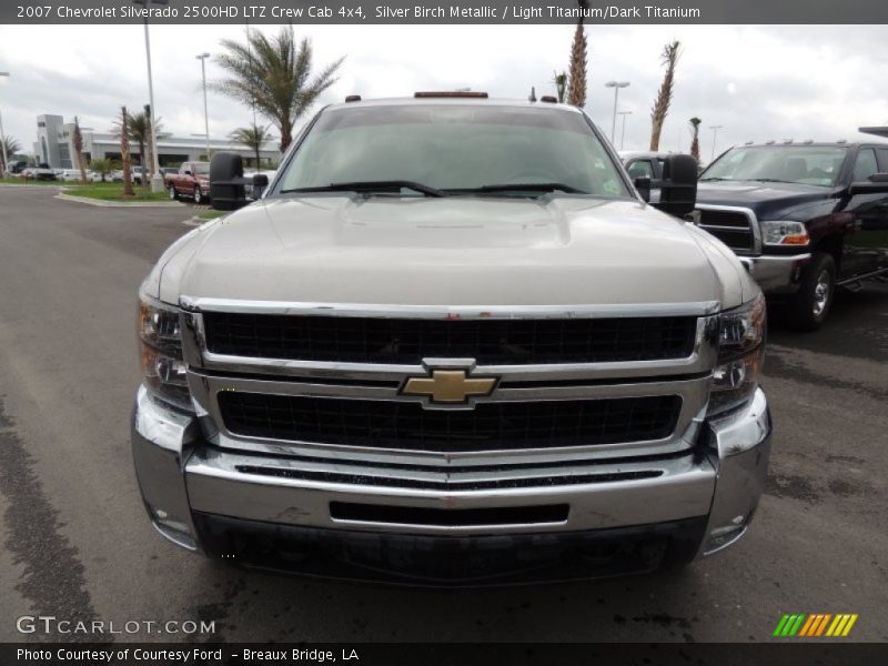 Silver Birch Metallic / Light Titanium/Dark Titanium 2007 Chevrolet Silverado 2500HD LTZ Crew Cab 4x4