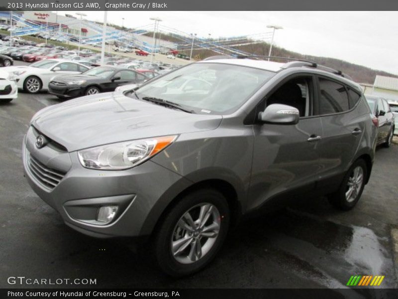 Graphite Gray / Black 2013 Hyundai Tucson GLS AWD